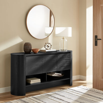 Duval 62 Inch Oval Sideboard (Black) by Modway Console Table Modway 