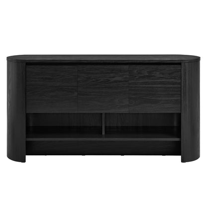 Duval 62 Inch Oval Sideboard (Black) by Modway Console Table Modway 