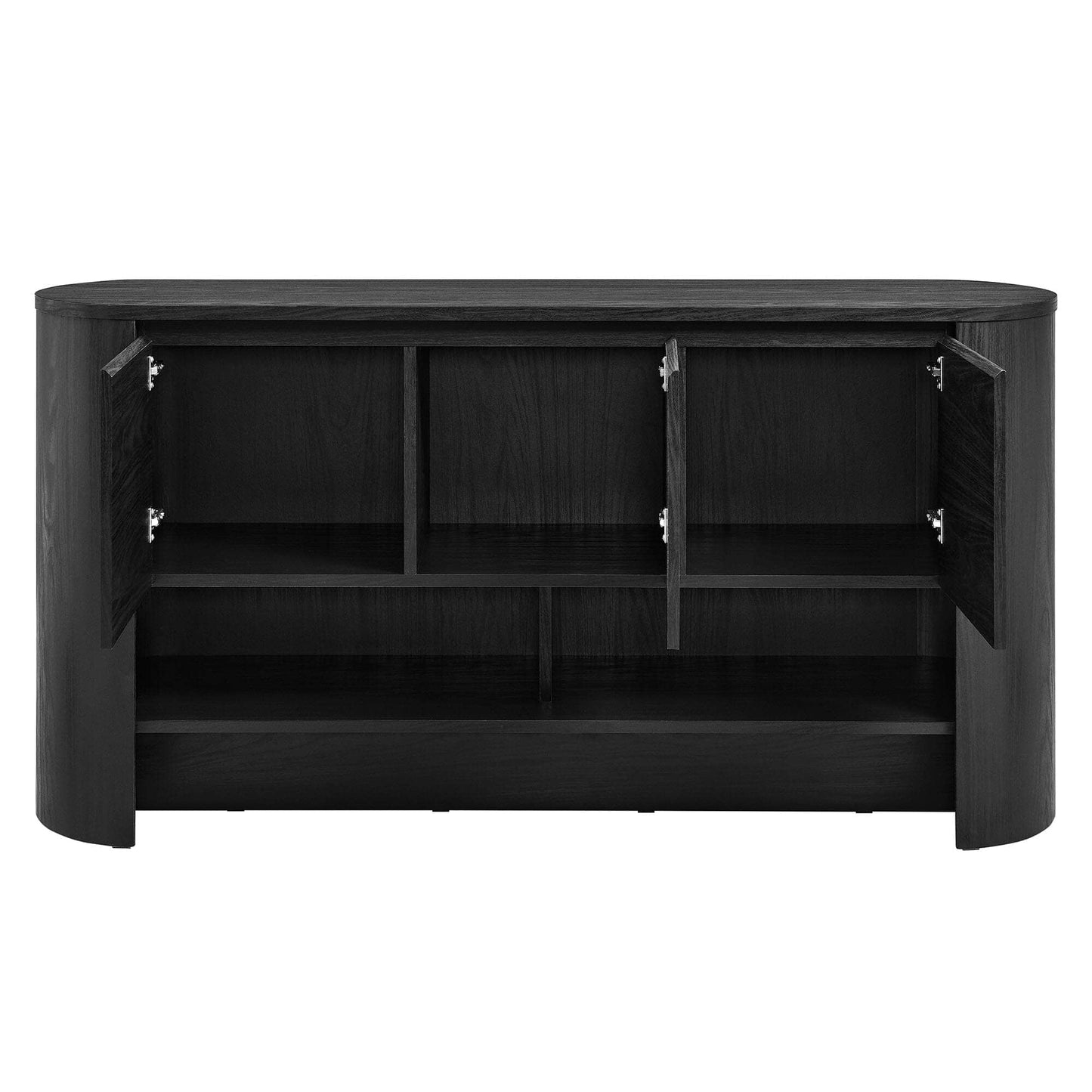 Duval 62 Inch Oval Sideboard (Black) by Modway Sideboard / Credenza Modway 