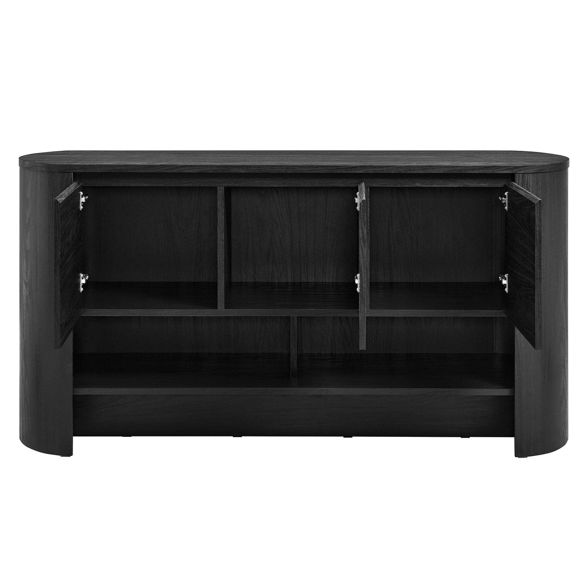 Duval 62 Inch Oval Sideboard (Black) by Modway Sideboard / Credenza Modway 