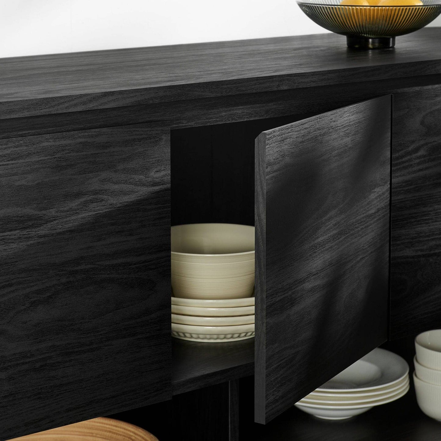 Duval 62 Inch Oval Sideboard (Black) by Modway Sideboard / Credenza Modway 