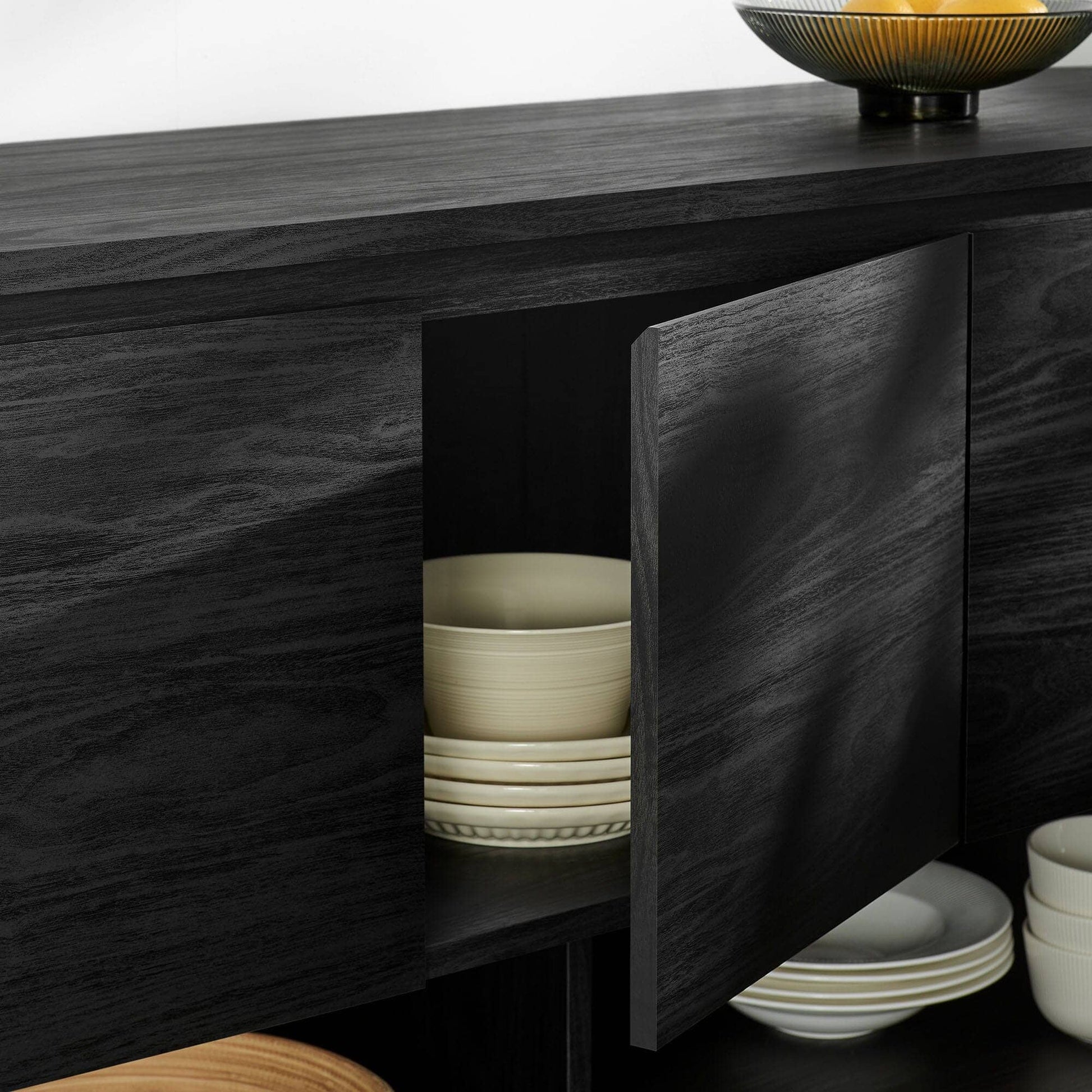 Duval 62 Inch Oval Sideboard (Black) by Modway Sideboard / Credenza Modway 