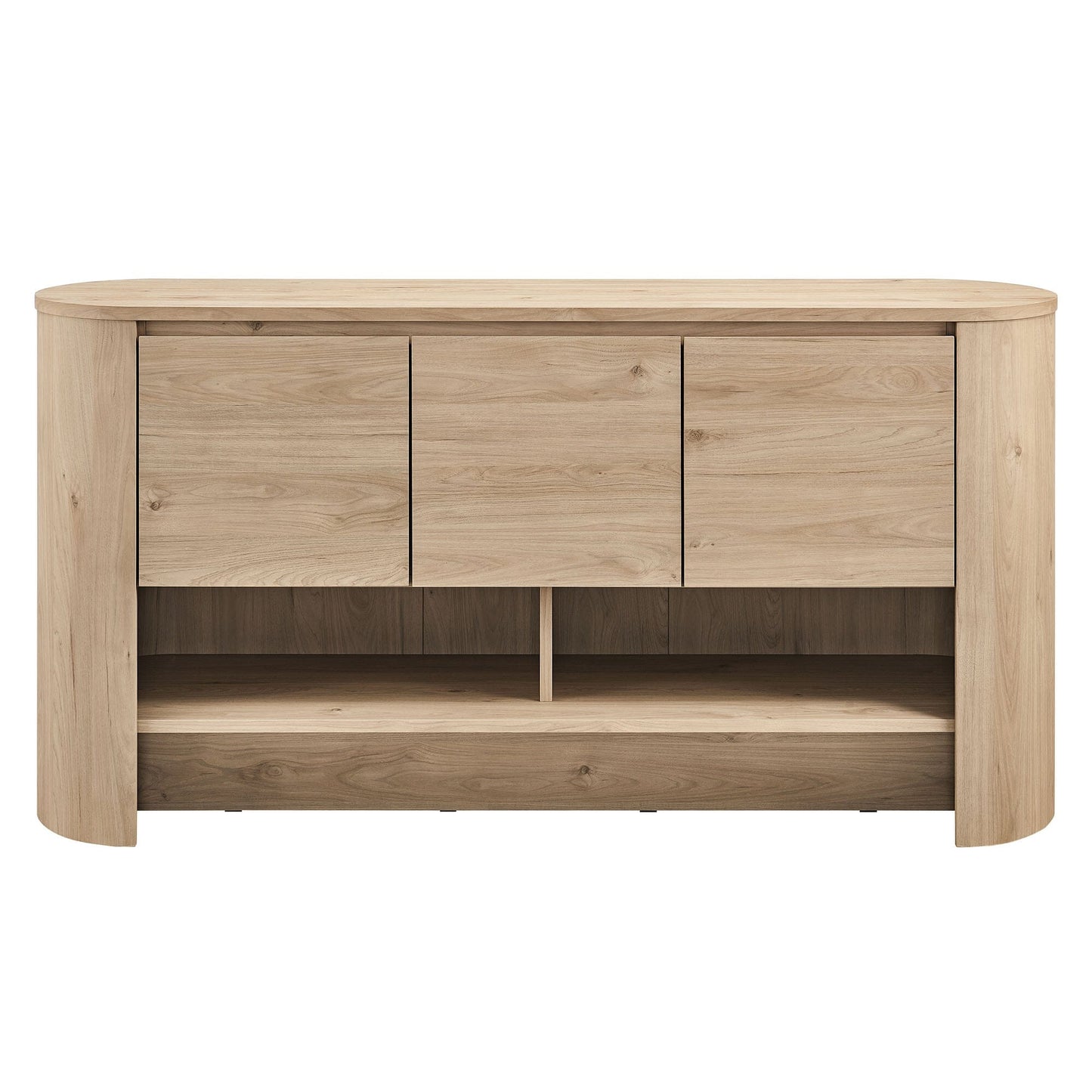 Duval 62 Inch Oval Sideboard (Light Oak) by Modway Console Table Modway 