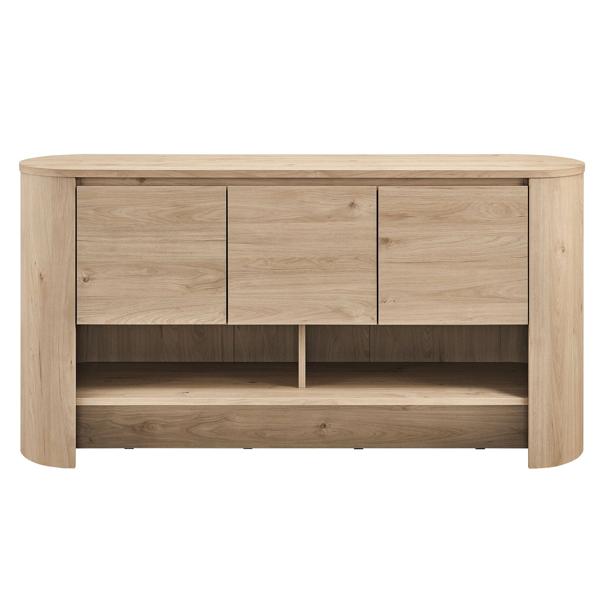 Duval 62 Inch Oval Sideboard (Light Oak) by Modway Console Table Modway 