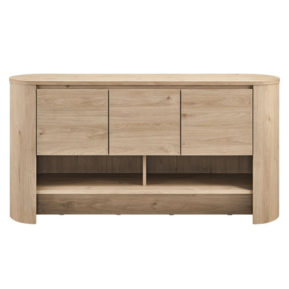 Duval 62 Inch Oval Sideboard (Light Oak) by Modway Console Table Modway 