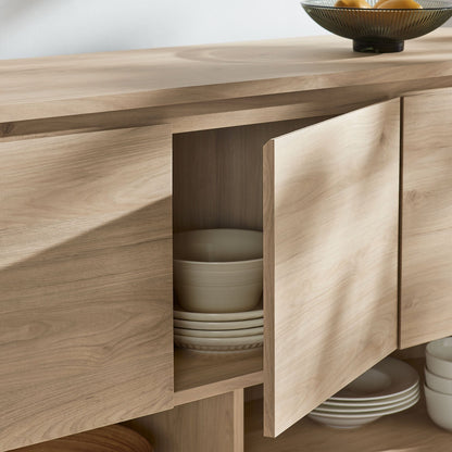 Duval 62 Inch Oval Sideboard (Light Oak) by Modway Console Table Modway 