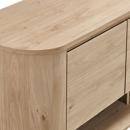 Duval 62 Inch Oval Sideboard (Light Oak) by Modway Console Table Modway 