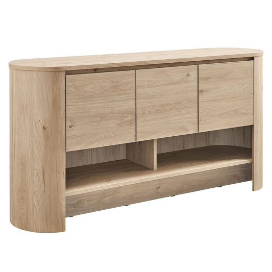 Duval 62 Inch Oval Sideboard (Light Oak) by Modway Sideboard / Credenza Modway 