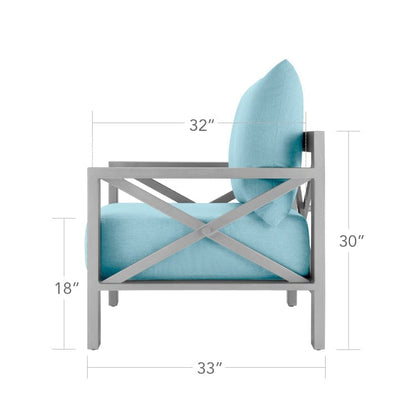 Dynasty Club Chair by DecoScape Outdoor Lounge Chair DecoScape 