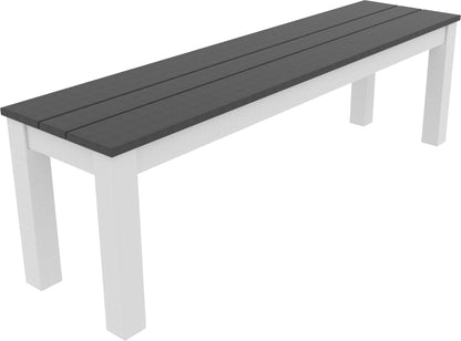 Greenwich 80" Dining Bench (Slatted) by Seaside Casual Bench Seaside Casual Furniture White 
