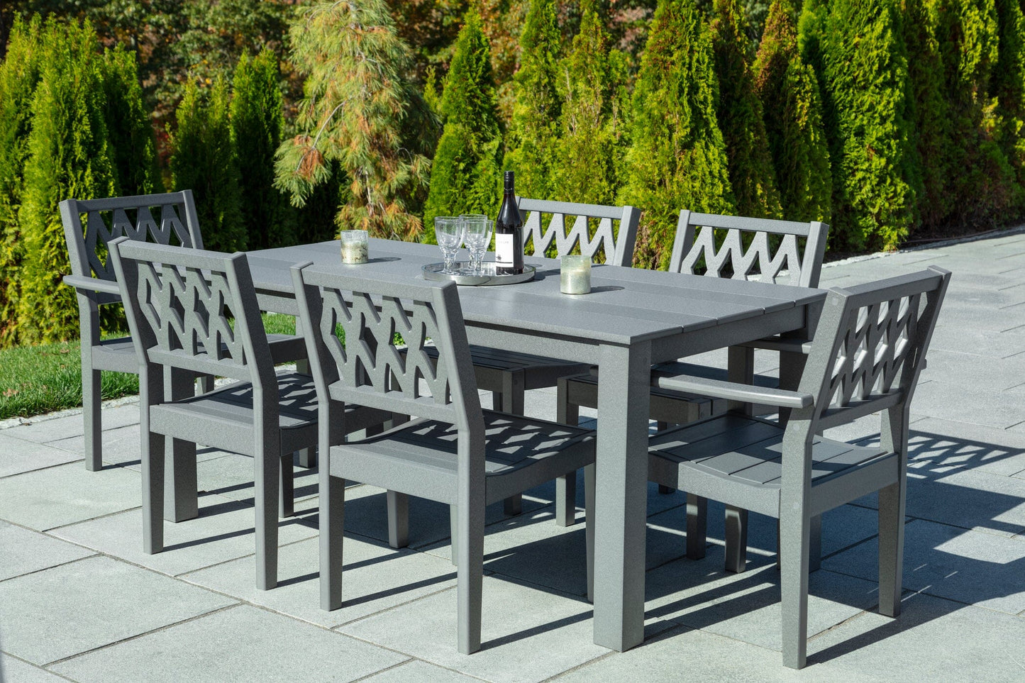 Greenwich Armless Dining Side Chair (Diamond) by Seaside Casual Outdoor Dining Chair Seaside Casual Furniture 