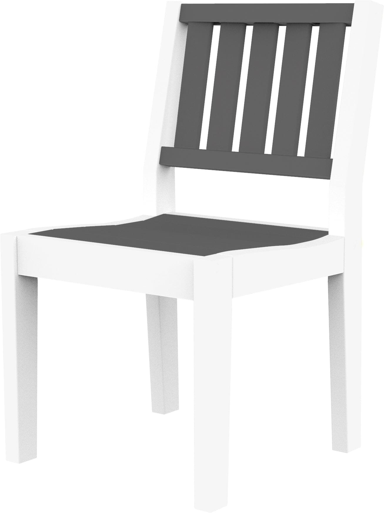 Greenwich Armless Dining Side Chair (Slatted) by Seaside Casual Outdoor Dining Chair Seaside Casual Furniture White No - Fitted Cushion 