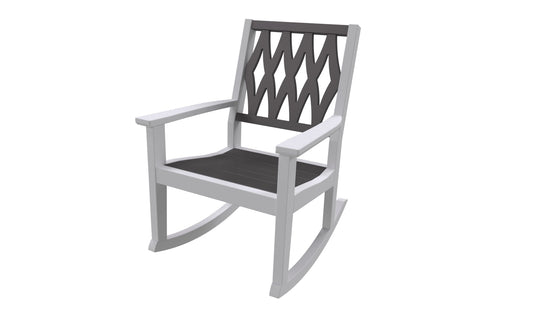 Greenwich Rocking Chair (Diamond) by Seaside Casual Outdoor Rocking Chair Seaside Casual Furniture 