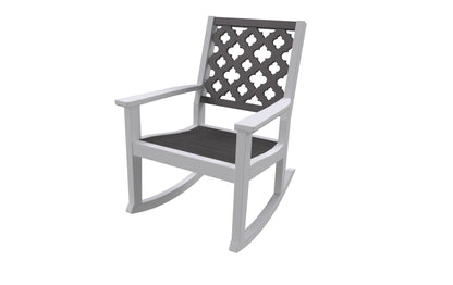Greenwich Rocking Chair (Provencal) by Seaside Casual Outdoor Rocking Chair Seaside Casual Furniture White Yes - Fitted Cushion 
