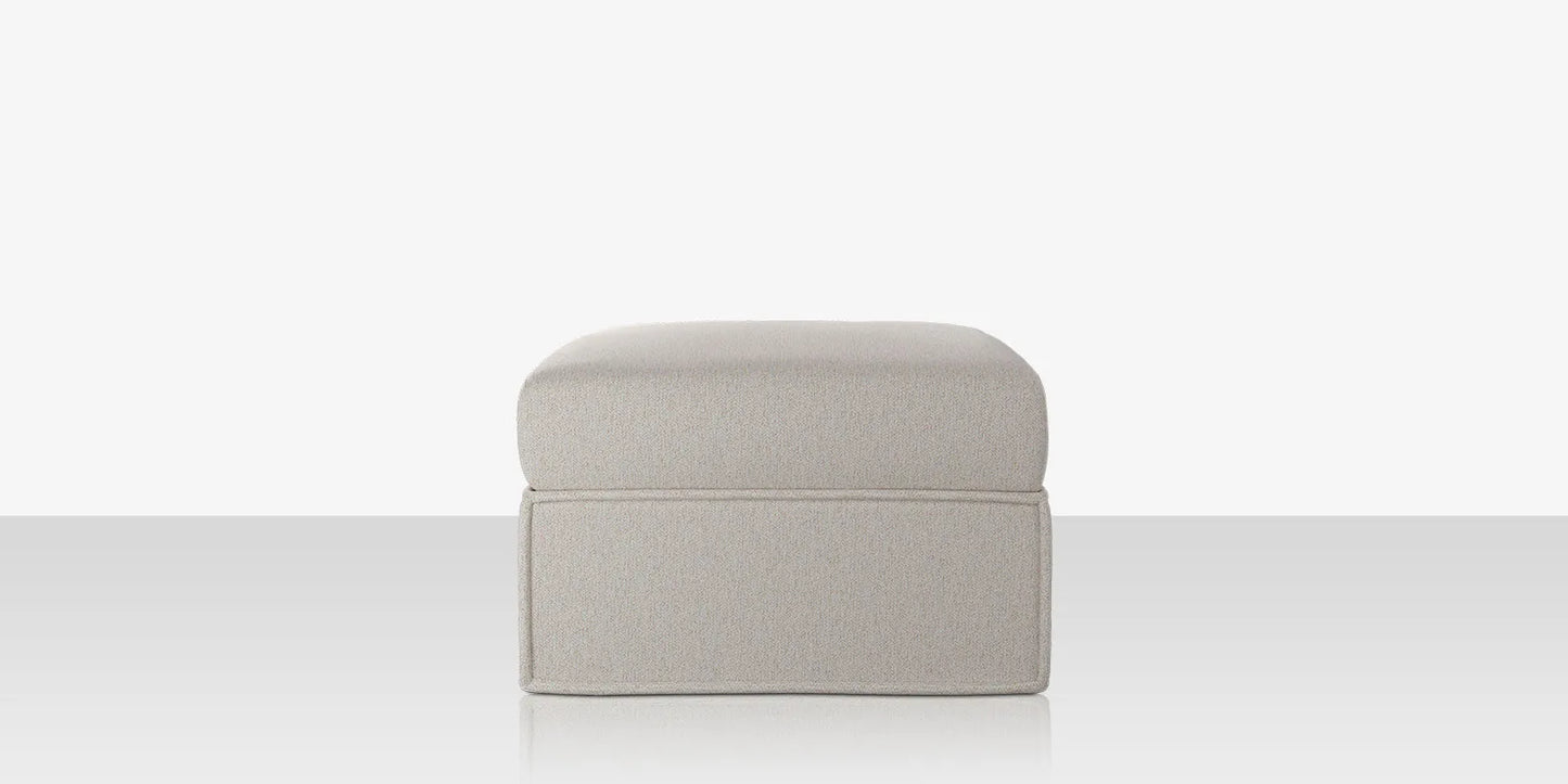 Luna Ottoman - Improve Stucco by DecoScape (1041-140-STU)