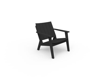 MAD 15" Chat Chair by Seaside Casual Outdoor Lounge Chair Seaside Casual Furniture Black No - Fitted Cushion 