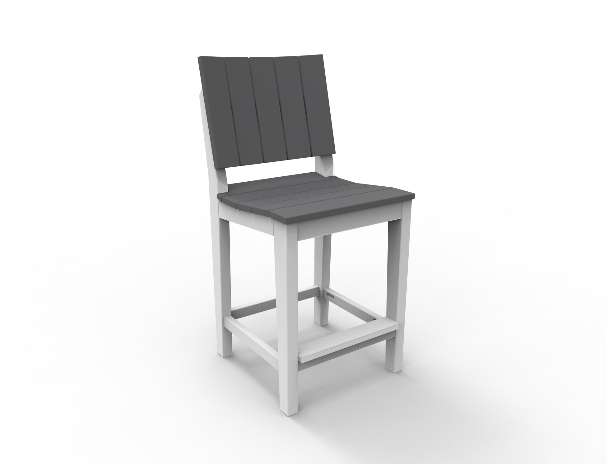 MAD 24" Balcony Side Chair by Seaside Casual Outdoor Balcony Chair Seaside Casual Furniture Charcoal No - Fitted Cushion 