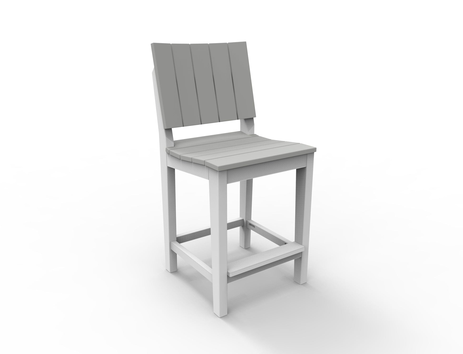 MAD 24" Balcony Side Chair by Seaside Casual Outdoor Balcony Chair Seaside Casual Furniture Gray No - Fitted Cushion 