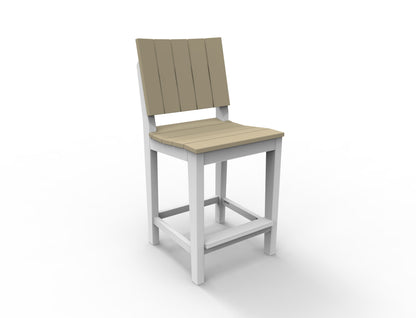 MAD 24" Balcony Side Chair by Seaside Casual Outdoor Balcony Chair Seaside Casual Furniture Natural No - Fitted Cushion 