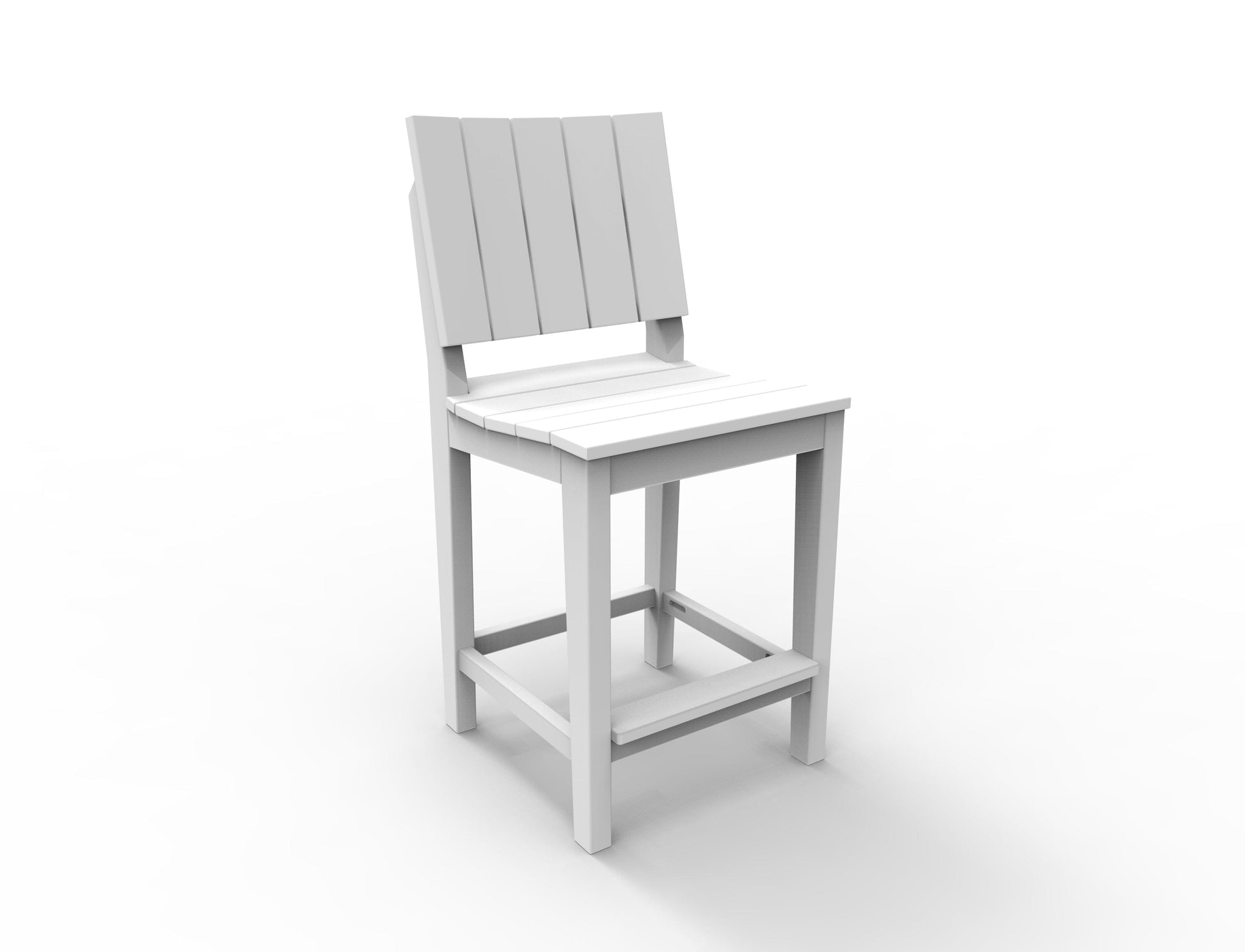 MAD 24" Balcony Side Chair by Seaside Casual Outdoor Balcony Chair Seaside Casual Furniture White No - Fitted Cushion 