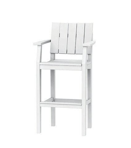 MAD 30" Bar Arm Chair by Seaside Casual Outdoor Bar Chair Seaside Casual Furniture Heathered-Teak No - Fitted Cushion 