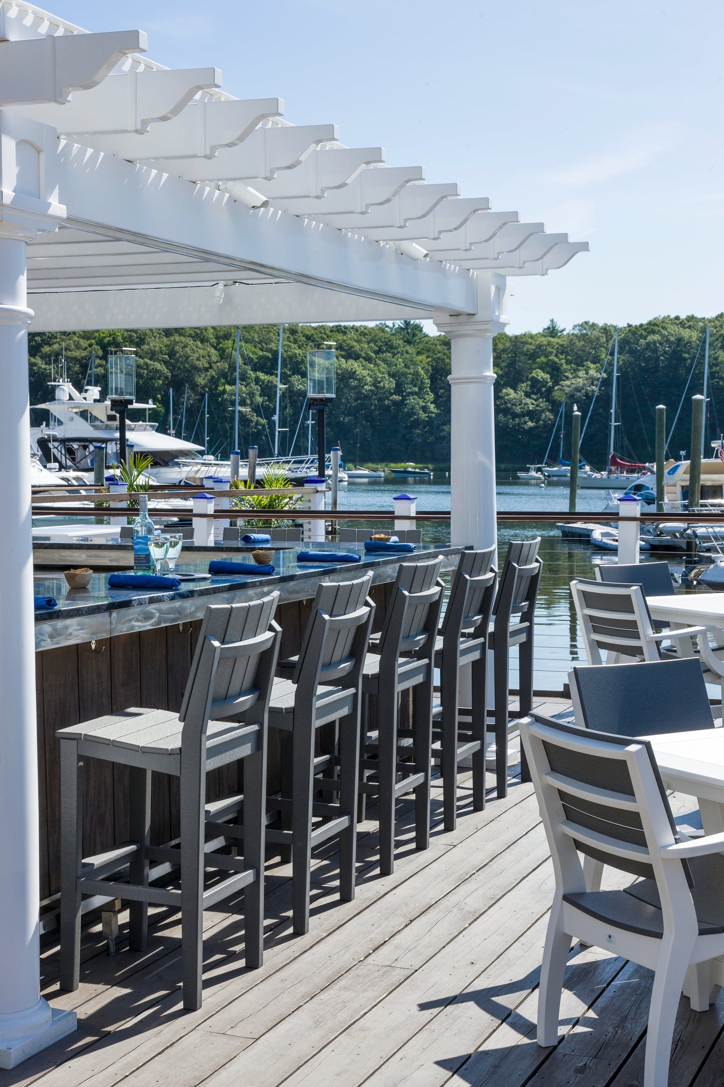 MAD 30" Bar Side Chair (Armless) by Seaside Casual Outdoor Bar Chair Seaside Casual Furniture 
