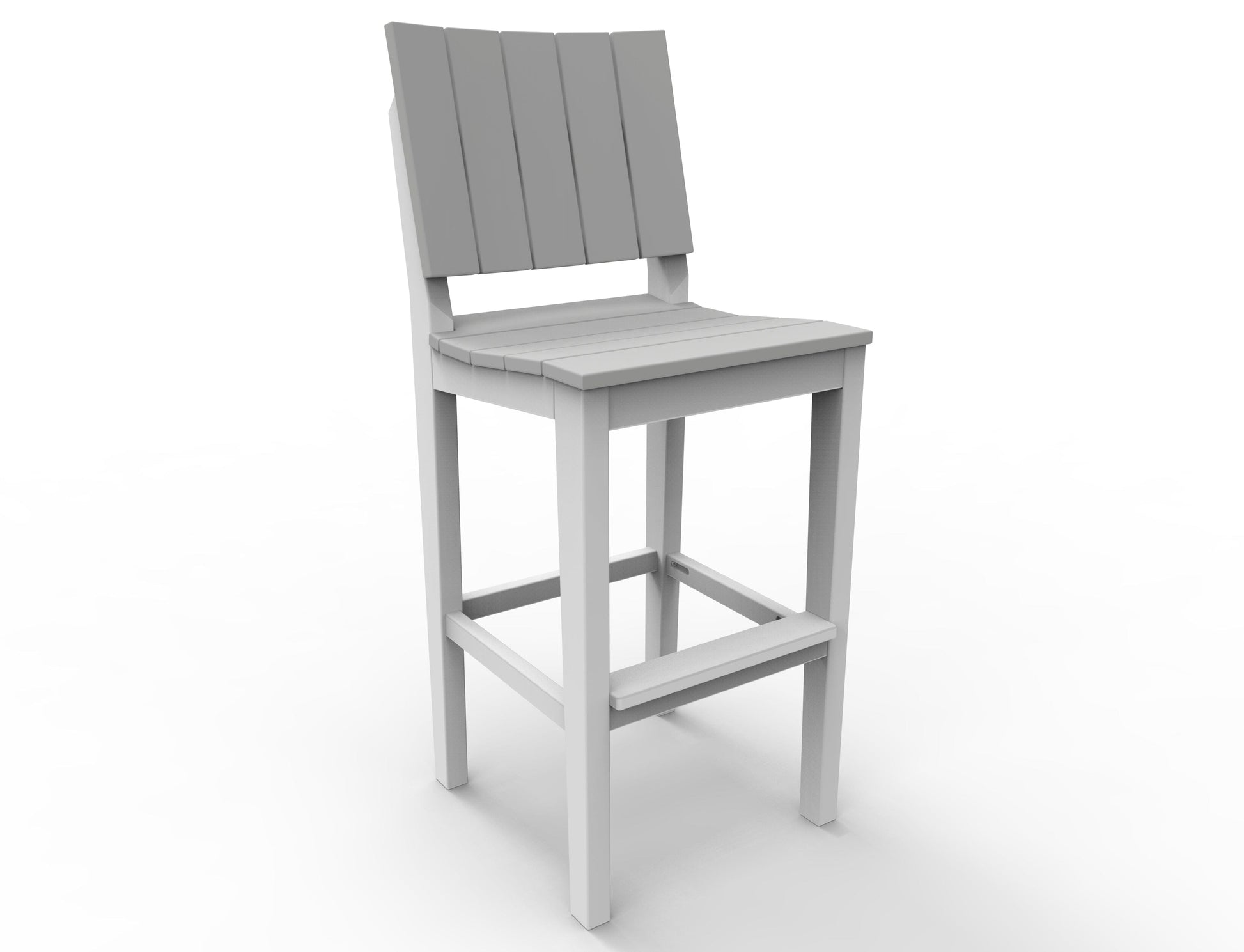 MAD 30" Bar Side Chair (Armless) by Seaside Casual Outdoor Bar Chair Seaside Casual Furniture Gray No - Fitted Cushion 