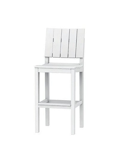 MAD 30" Bar Side Chair (Armless) by Seaside Casual Outdoor Bar Chair Seaside Casual Furniture Heathered-Smoke No - Fitted Cushion 