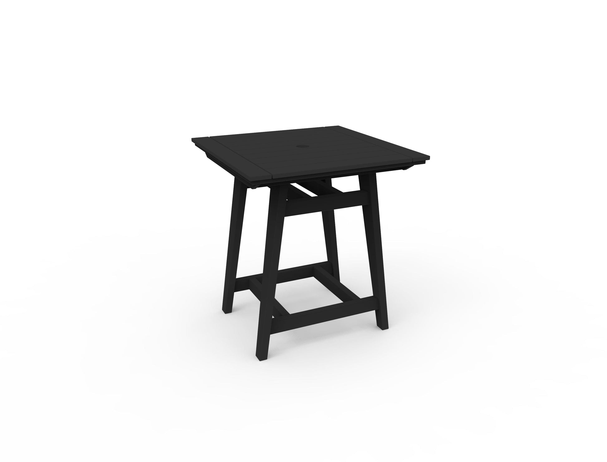 MAD 33" Square Balcony Table by Seaside Casual Outdoor Balcony Table Seaside Casual Furniture Black 