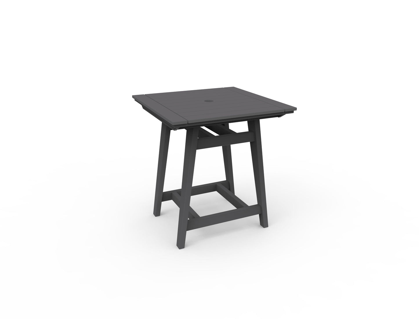 MAD 33" Square Balcony Table by Seaside Casual Outdoor Balcony Table Seaside Casual Furniture Charcoal 