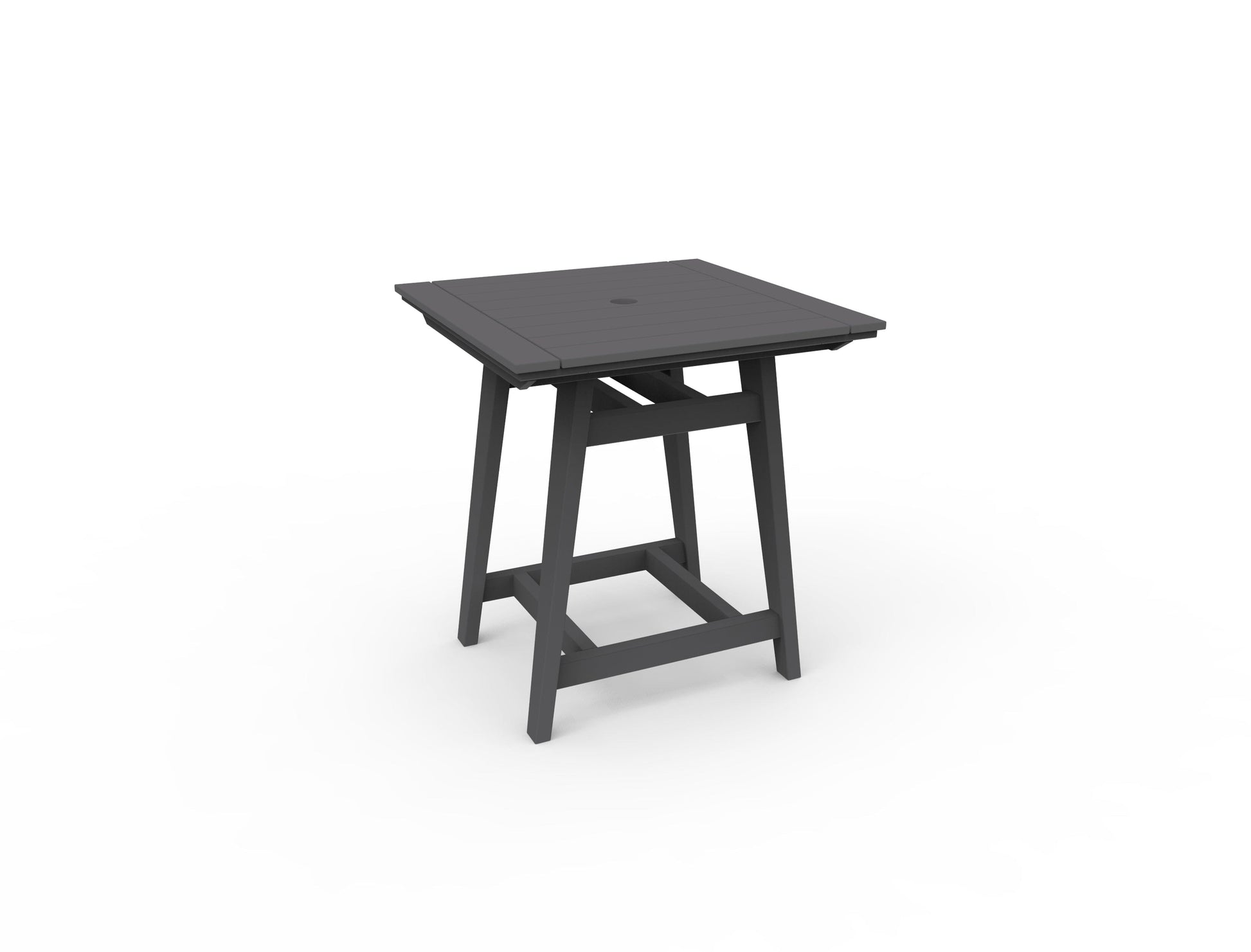 MAD 33" Square Balcony Table by Seaside Casual Outdoor Balcony Table Seaside Casual Furniture Charcoal 