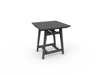 MAD 33" Square Balcony Table by Seaside Casual Outdoor Balcony Table Seaside Casual Furniture Charcoal 