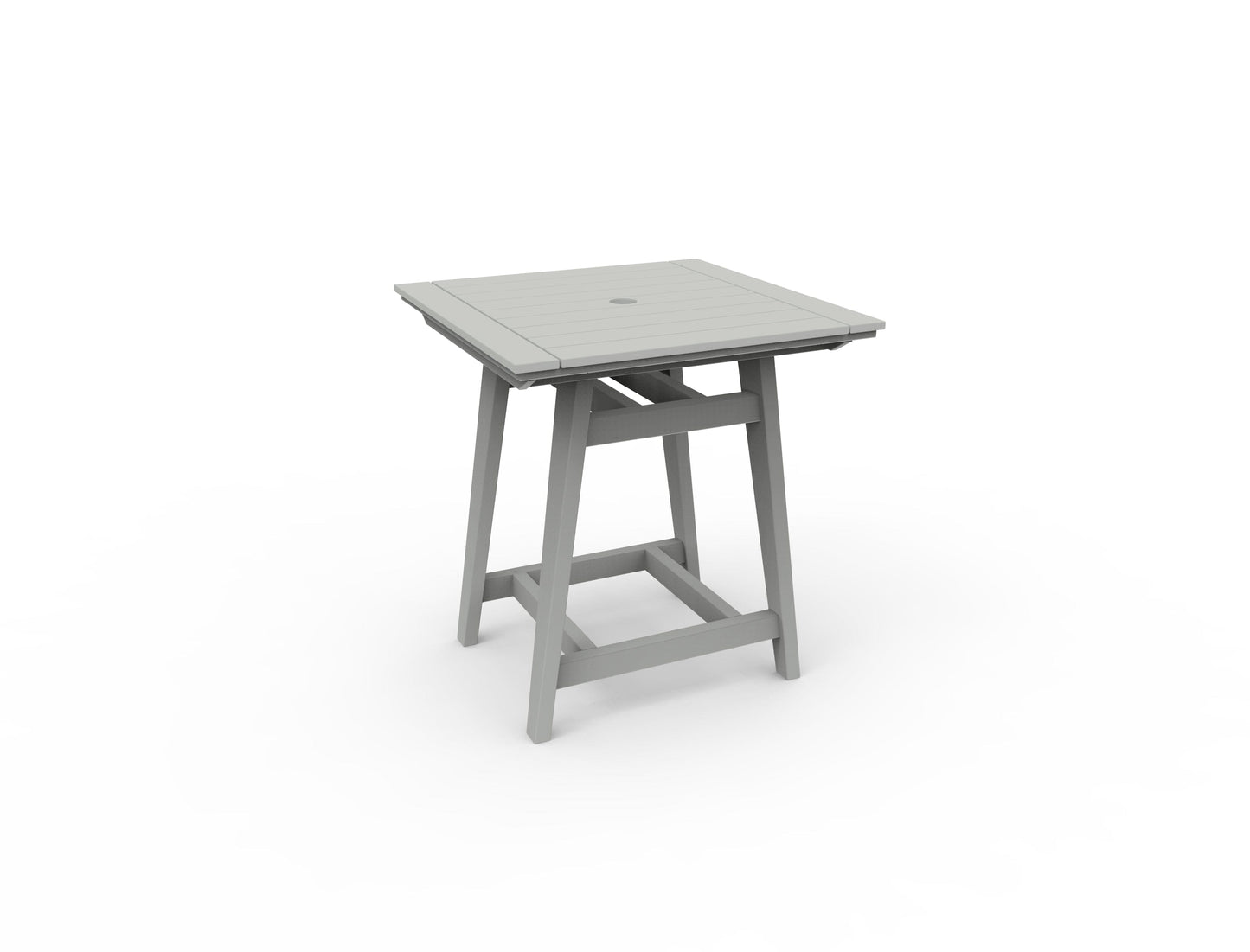 MAD 33" Square Balcony Table by Seaside Casual Outdoor Balcony Table Seaside Casual Furniture Gray 