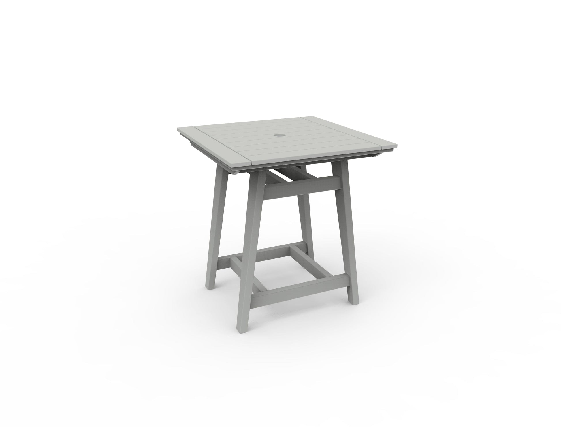 MAD 33" Square Balcony Table by Seaside Casual Outdoor Balcony Table Seaside Casual Furniture Gray 