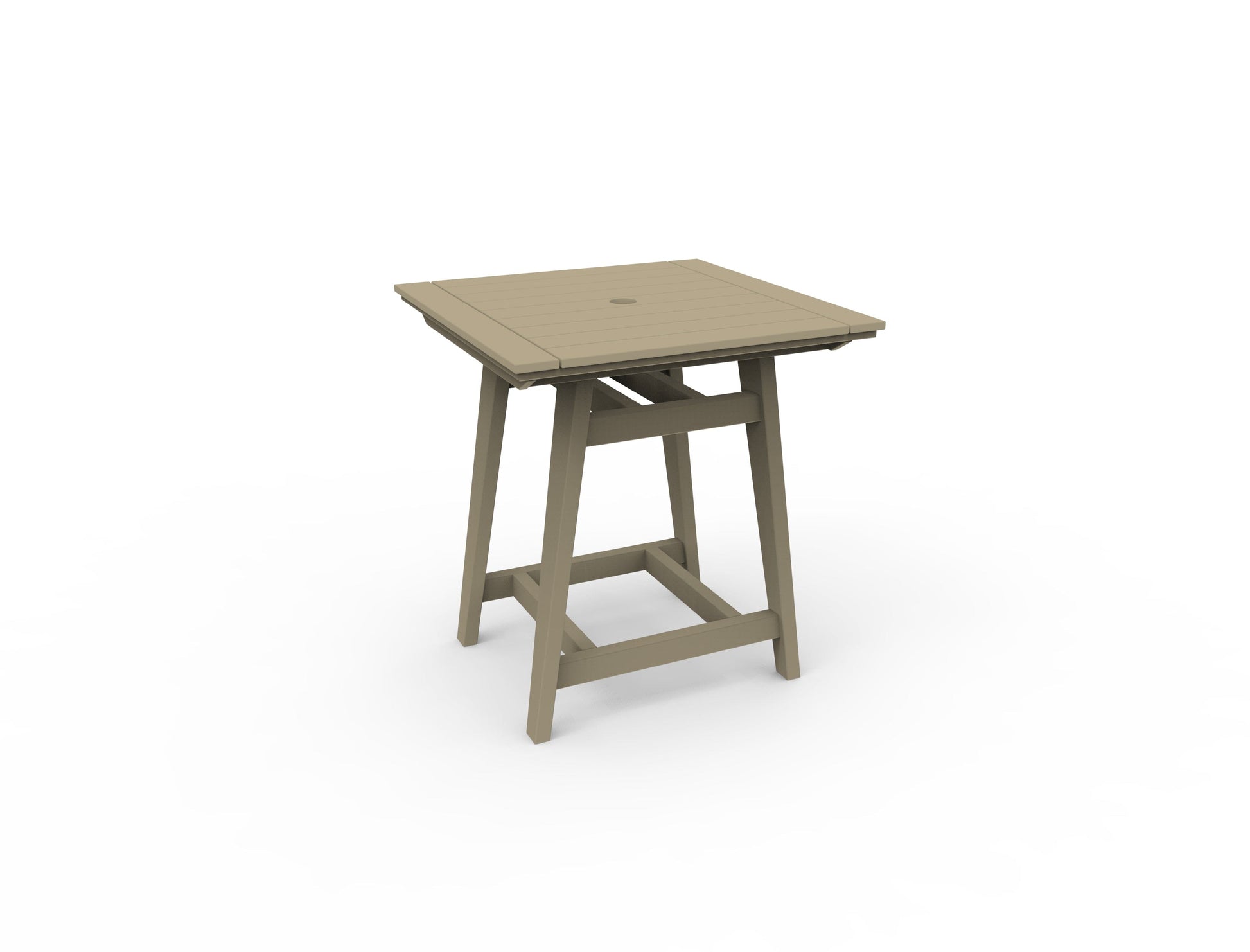 MAD 33" Square Balcony Table by Seaside Casual Outdoor Balcony Table Seaside Casual Furniture Natural 