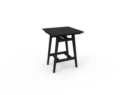MAD 33" Square Bar Table by Seaside Casual Outdoor Bar Table Seaside Casual Furniture Black 