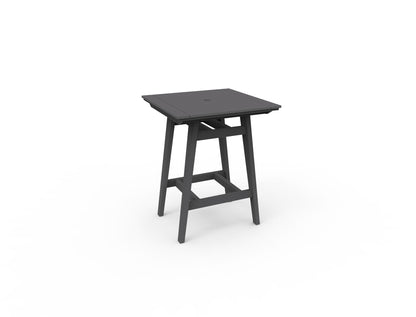 MAD 33" Square Bar Table by Seaside Casual Outdoor Bar Table Seaside Casual Furniture Charcoal 