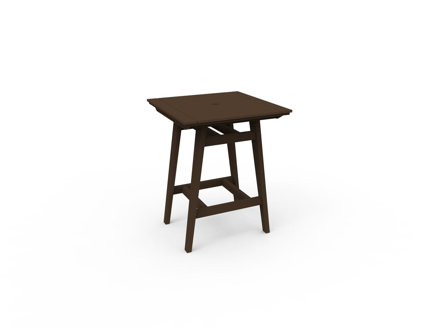 MAD 33" Square Bar Table by Seaside Casual Outdoor Bar Table Seaside Casual Furniture Chestnut 