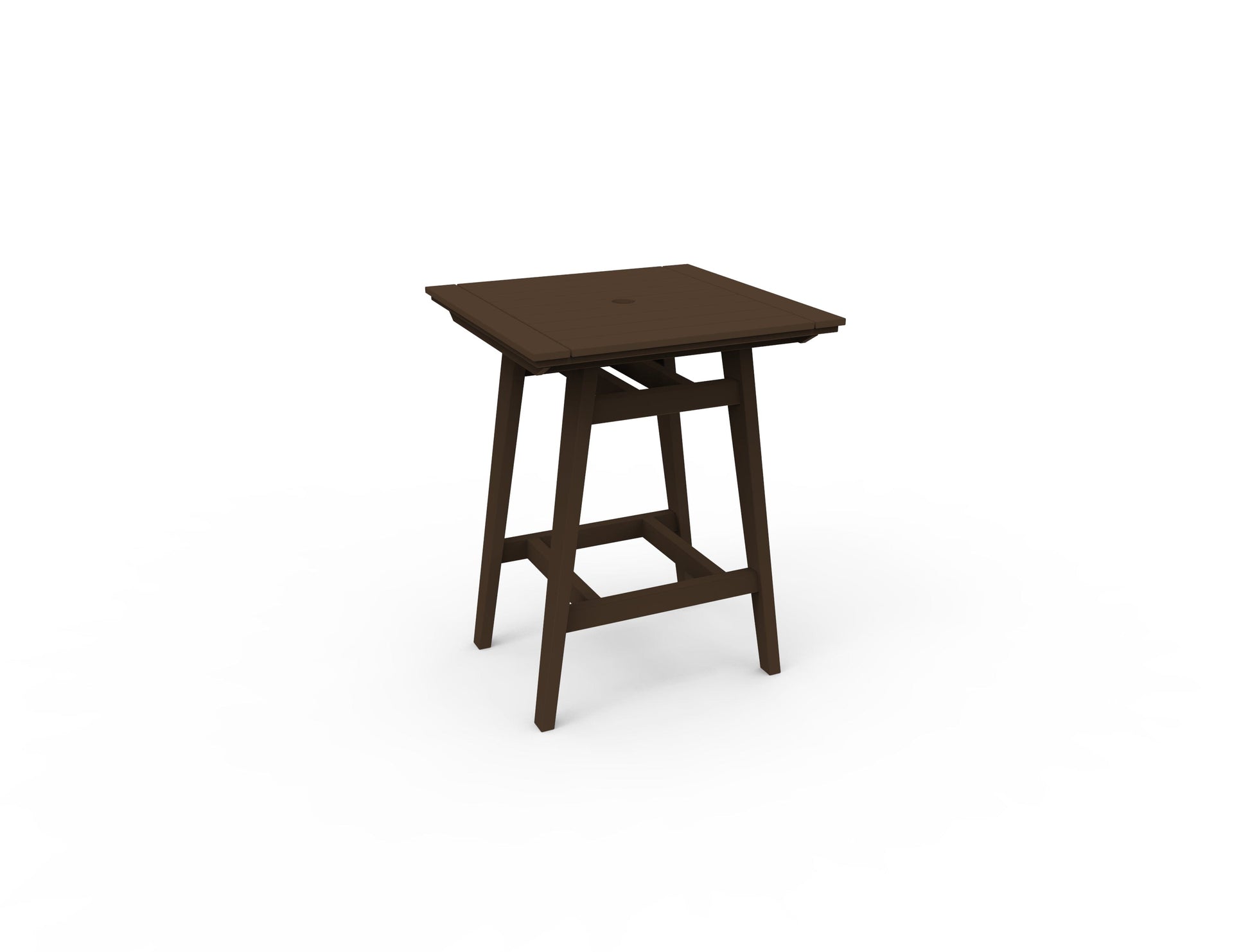 MAD 33" Square Bar Table by Seaside Casual Outdoor Bar Table Seaside Casual Furniture Chestnut 