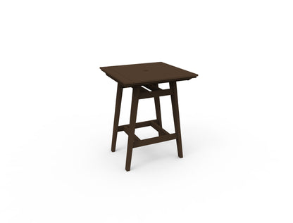 MAD 33" Square Bar Table by Seaside Casual Outdoor Bar Table Seaside Casual Furniture Chestnut 