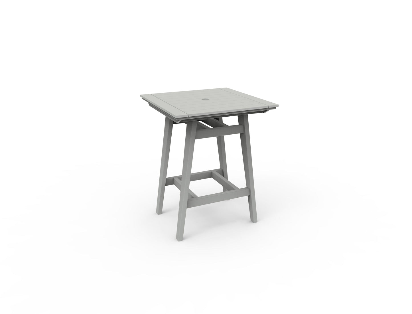 MAD 33" Square Bar Table by Seaside Casual Outdoor Bar Table Seaside Casual Furniture Gray 