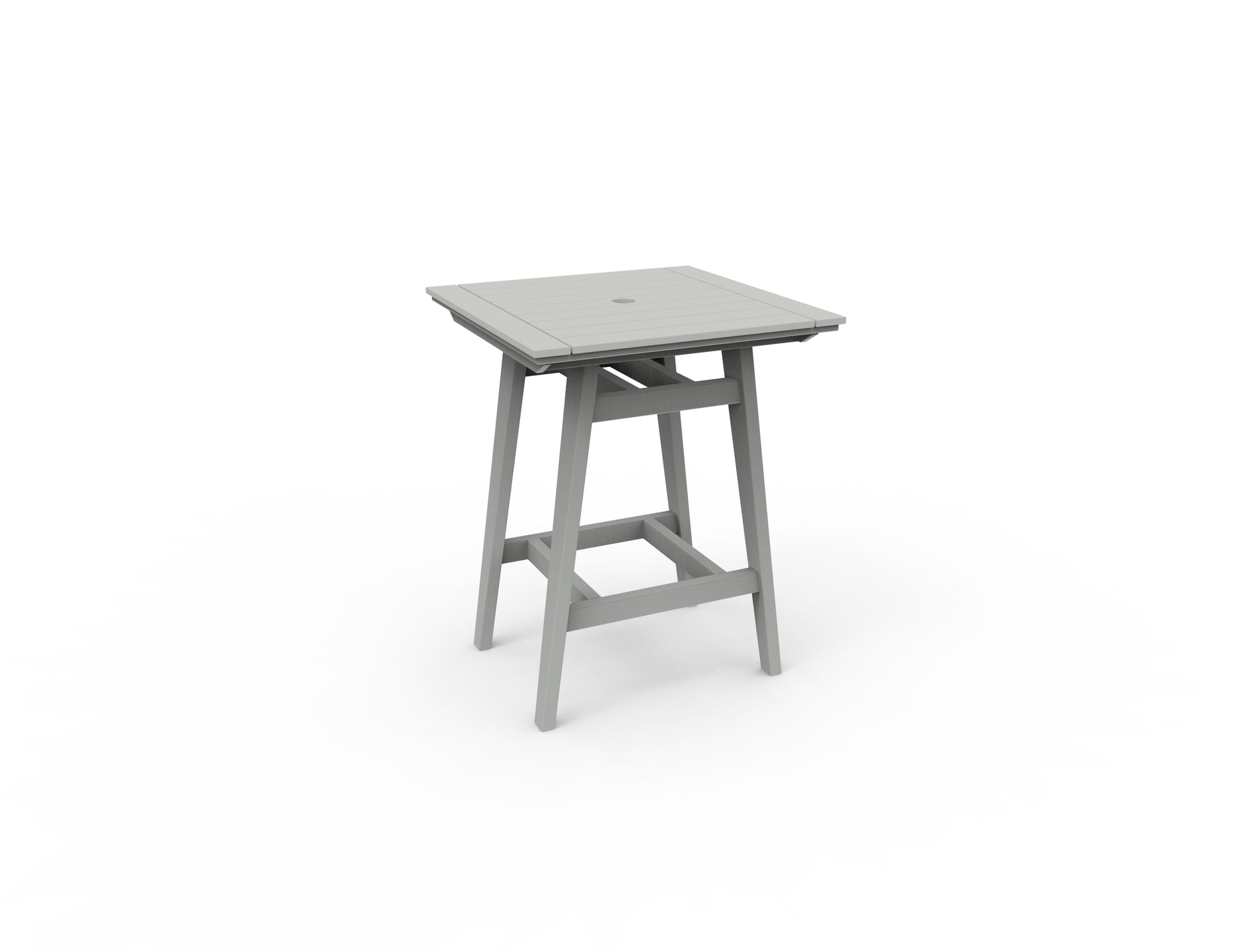 MAD 33" Square Bar Table by Seaside Casual Outdoor Bar Table Seaside Casual Furniture Gray 