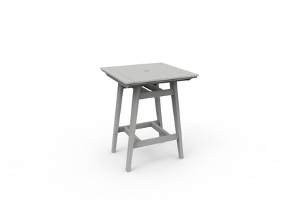 MAD 33" Square Bar Table by Seaside Casual Outdoor Bar Table Seaside Casual Furniture Gray 