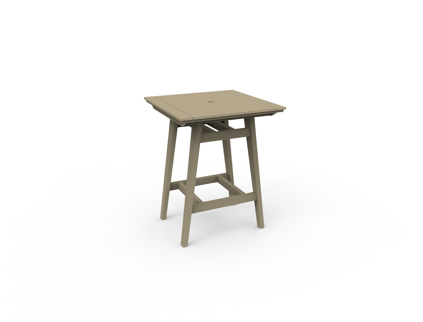 MAD 33" Square Bar Table by Seaside Casual Outdoor Bar Table Seaside Casual Furniture Natural 