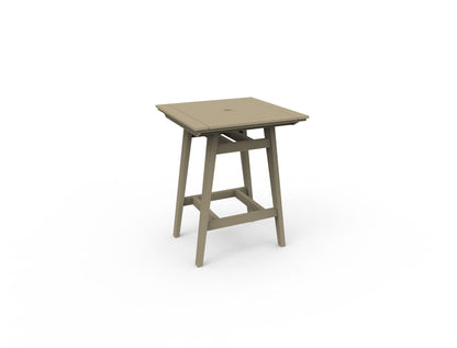 MAD 33" Square Bar Table by Seaside Casual Outdoor Bar Table Seaside Casual Furniture Natural 