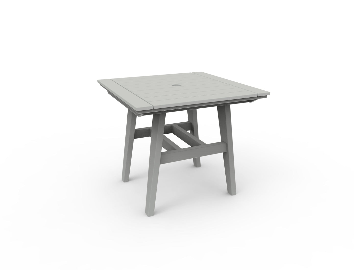 MAD 33" Square Dining Table by Seaside Casual Outdoor Dining Table Seaside Casual Furniture Gray 