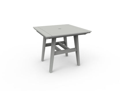 MAD 33" Square Dining Table by Seaside Casual Outdoor Dining Table Seaside Casual Furniture Gray 