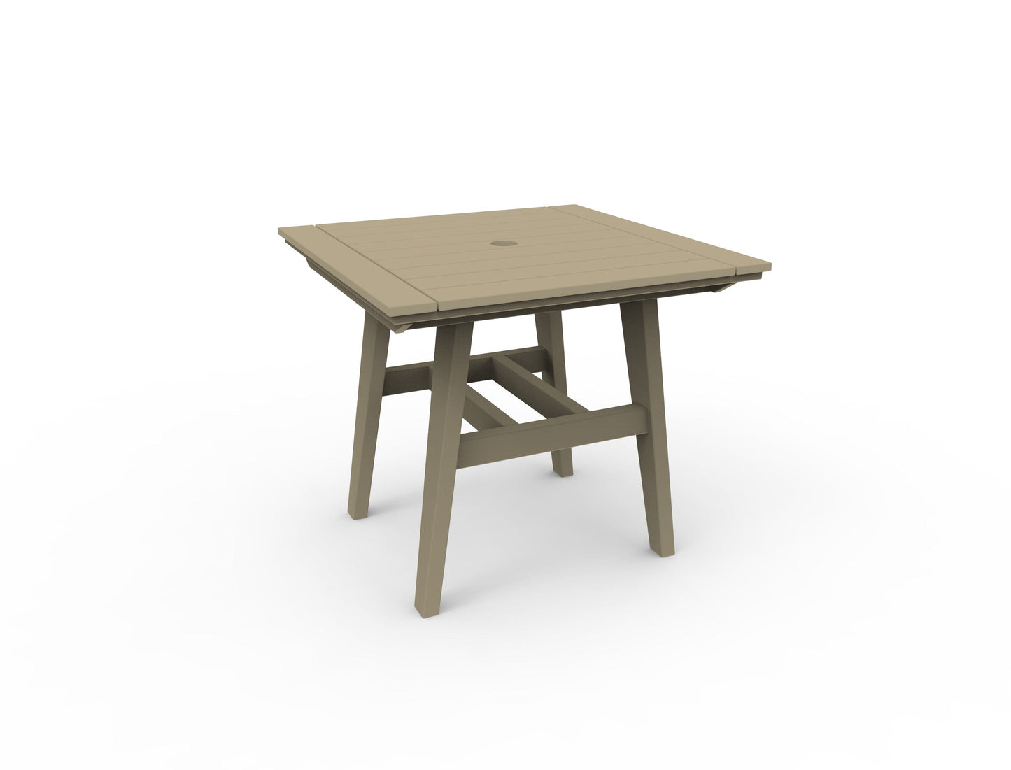 MAD 33" Square Dining Table by Seaside Casual Outdoor Dining Table Seaside Casual Furniture Natural 