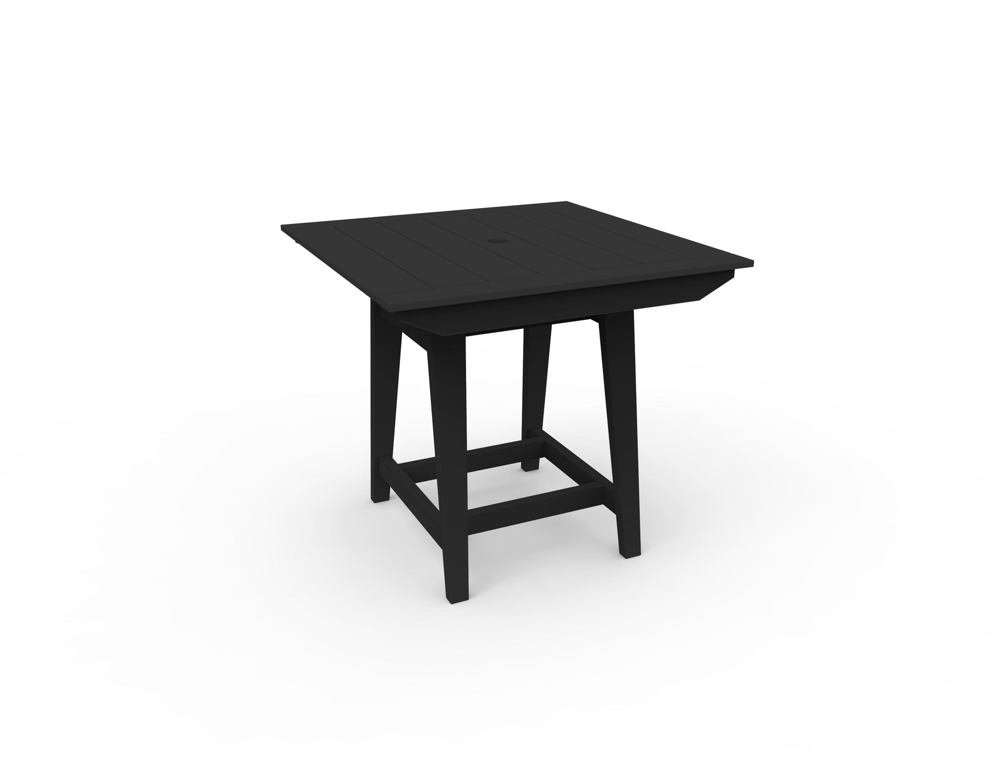MAD 40" Square Balcony Table by Seaside Casual Outdoor Balcony Table Seaside Casual Furniture Black 