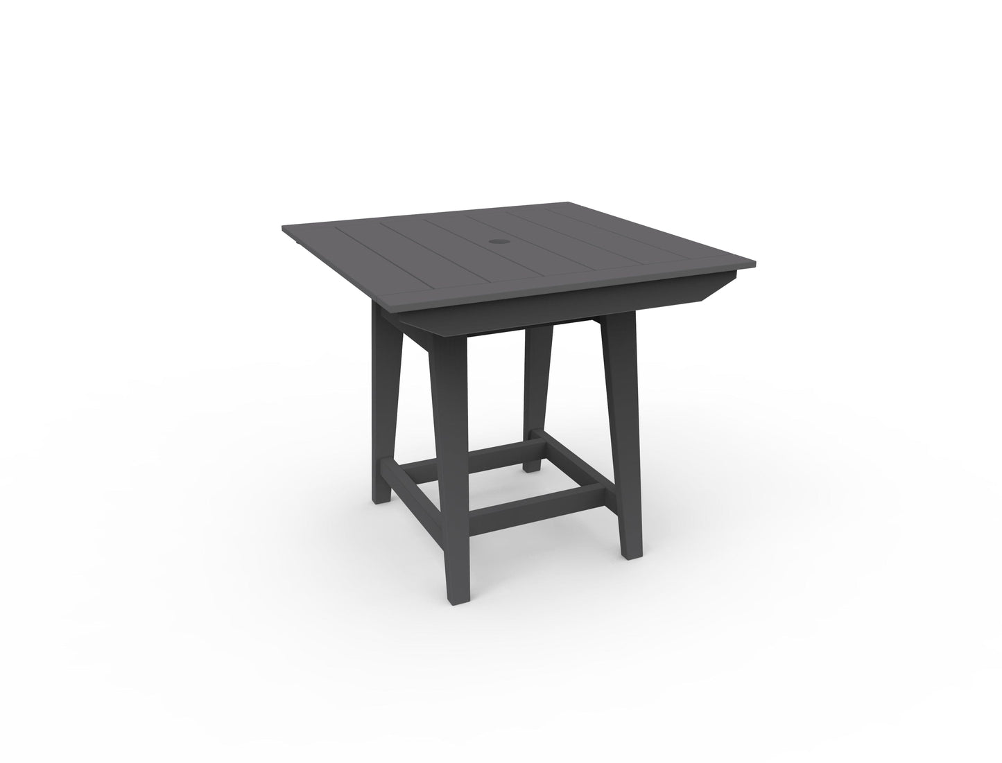 MAD 40" Square Balcony Table by Seaside Casual Outdoor Balcony Table Seaside Casual Furniture Charcoal 